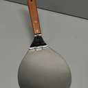 UTENEW Stainless Steel Pizza Spatula Peel Shovel Cake Lifter Wood Handle Plate Holder Baking Tool Baking Homemade Pizza 8Inch