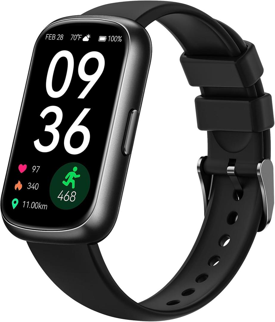 Health Fitness Tracker for Men Women: Activity Trackers with 24H Heart Rate Monitor Blood Oxygen Sleep Tracker Calorie Step Counter 5ATM Waterproof Fitness Smart Watches Compatible with iPhone Android