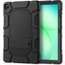 Azzsy Case for Samsung Galaxy Tab A9+/A9 Plus 11” 2024 Model (SM-X210/X216/X218), Heavy Duty Shockproof Rugged High Impact Protective Case, Black