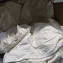 Globon Goose Down Comforter Queen Size, 800 Fill Power All Seasons Luxury Duvet Insert, Soft 420 Thread Count Noiseless Shell, Medium Weight with 8 Corner Tabs,White