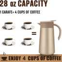 28oz Coffee Carafe Airpot Insulated Coffee Urn Stainless Steel Vacuum Thermal Pot Flask for Coffee, Hot Water, Tea, Hot Beverage