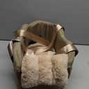 Dog Car Seat for Small Dog Center Console Seat Pet Booster Seat for Car Puppy Car Seat for Small Dogs(Champagne+Khaki)