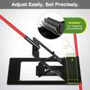 Golf Alignment Sticks Holder, Angle Adjustable Golf Training Aid, Weighted Golf Swing Trainer with Metal Sticks Practice Teaching Aid for Aiming, Putting, Swing