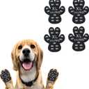 VALFRID Dog Paw Protector Pads,15 Sets-60 Pads Anti-Slip Grips for Hardwood Floors,Best for Hot Pavement,Strong Self-Adhesive Traction Stickers for Senior Dog Essentials Black XL (XL (2.32" x2"))