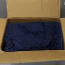 24PCS Bathroom Sets with Shower Curtain and Rugs, Navy Blue Bathroom Accessories Set Navy Blue Shower Curtain Set Bathroom Accessories with Bathroom Trash Can