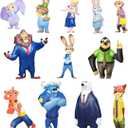12 Pcs Cartoon Animal Figures Toys Set - City Adventure Themed Mini Action Figures Collection for Kids & Adult, Party Favors, Birthday Gifts