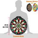 18 inch Magnetic Dart Board Set for Kids, Indoor Outdoor Game Dart Game with 12 Darts, Dartboard Toys Gifts for 8 9 10 11 12 Year Old Boys