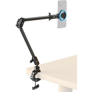SMALLRIG Desktop Clamp Magic Arm Kit for MagSafe for iPhone, 55cm / 21.6" Two-Stage Adjustable Flexible Arm with Secure Grip for Smartphone, Webcam, Action Cameras - 5626
