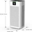 Smart Air Purifiers for Home Large Room Office Up to 4575 ft², APP & Alexa, Dual HEPA & Carbon Air Filter, Quiet Large Air Purifier for 99.97% Dust Pollen Smoke Pet Dander Allergies Odors VOCs, JF999