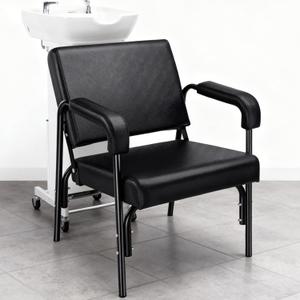 Salon Shampoo Chair Auto Reclining with Thick Cushions, Heavy Duty, 21x20x32 inches