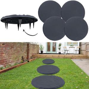 2 Pcs Large Stepping Stones Outdoor Garden Walkway, Durable Plastic Pavers for Patio, Pathway, and Landscaping, Weatherproof Stepping Stones with Ground Stakes for Easy Installation