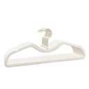 Velvet Short Neck Hangers - Heavy-Duty, Non-Slip Felt Surface, Space-Saving Design with Anti-Slip Grooves & Shoulder Shape, 360° Rotating Hooks, Durable for Coats, Shirt& Dresses