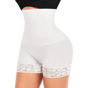 Werena Tummy Control Shapewear Shorts for Women Seamless High Waist Body Shaper Panties Shaping Underwear Under Dress (White, M)