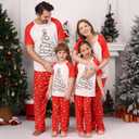 Christmas Pajamas for Family Matching Holiday PJ's Jammies Sets with Short Sleeve Tee and Pants Sleepwear Loungewear (XXL)