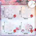 24PCS Wooden Snowflakes Ornaments, Decorative Hanging Ornaments, Snowflakes Ornaments for Winter Home Tree Garland Christmas Decoration Holiady Crafts (4 Styles)