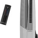 Lasko Oscillating Hybrid Fan and Space Heater for Home, All Season High Velocity Hybrid with Tip-Over Switch, Remote Control, Timer and Thermostat, 37.5 Inches, White, 1500W, FHV820