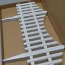 CHICIEVE Garden Fence Border for Decorative Fence Landscape Edging Plastic Flower Grass Lawn Bed Fencing Border, 4 Pcs 24x13 inch