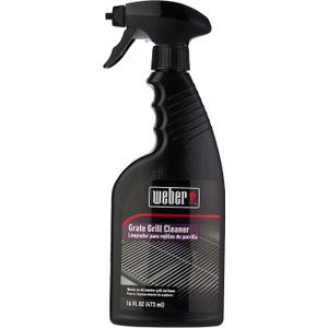 Weber Outdoor Grill Spray Bottle Cleaner & Degreaser, 16 oz Safe, NonCorrosive, Effective Formula for Stainless Steel & CastIron Grates, Smokers, Ovens & Microwaves