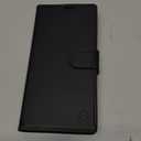 A95 Flip Phone Case, Leather Black