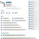 Amerock Balata 3-3/4 inch (96mm) Center-to-Center Polished Nickel Cabinet Pull, BP37623PN