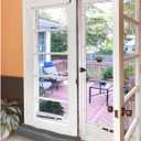 Home District French Door Draft Stopper - Weighted Under Door Draft Blocker, Apartment Noise Blocker, Window Draft Dodger, Winter Door Insulation Strip - 72 Inches Long - Gray