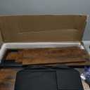 Corner Desk with Drawers Shelves for Small Space 90 Degrees Triangle Computer Desk with Power Outlets,Gaming Desk with LED Lights Monitor Stand for Home Office Workstation Writing Table (Brown)