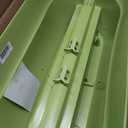 Bloomers Railing Planter with Drainage Holes- 24 W- Sage Green, 24.3 10.5 9.5 inches