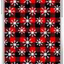 Red Black Plaid Snowflake Case for iPhone 16 e, Classic Winter Pattern, Trendy Cool Soft TPU Bumper Cover for iPhone 16 e