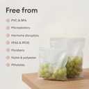 Vove Compostable Snack Bags 50 Ct  PFAS-Free, BPI Certified, Freezer Safe with Airtight Seal for Snacks & School Lunches, Plant-Based