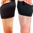 Brison Podiatrist-Designed Metatarsal Pads for Women & Men - Ball of Foot Cushions for Pain Relief Gel Sleeves Metatarsalgia Morton’s Neuroma Calluses - 2 Pairs (Black, XS)