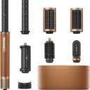 DREAME AirStyle Pro 7-in-1 Hair Styler & High Speed Dryer | Snap-on Attachments for Curling, Smoothing, Volumizing | Fast Drying, Frizz Control, Cool Shot | Luxury Leather Package, 120V Voltage (Style Master Set)