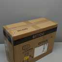 BFTOU Black Square Swivel Stool with Wheel for Work SPA Shop Massage Height-Adjustable and Cost-Effective Rolling Stool Chair with Back