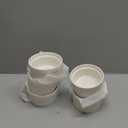 MALACASA Ramekins 4 oz Oven Safe, Porcelain Creme Brulee Ramekins Pudding Custard Cups Small Ceramic Souffle Dishes Ramakan Ramiken Ramicans Baking Bowls Set of 6, White, Series RAMEKIN-DISH