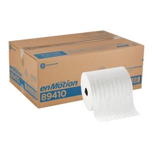 enMotion GeorgiaPacific (by GP PRO) 8 in 425 Linear Feet Premium Paper Towel Roll, White, 6Roll Case Paper Towel Rolls, 89410, 6 Count