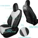 Custom Seat Covers for Tesla Model Y 2020-2024 Black White