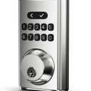 Keyless Entry Door Lock Deadbolt with Keypad, Digital Smart Locks with Code, Auto Lock, Anti-Peeking Password, Easy Installation, Satin Nickel