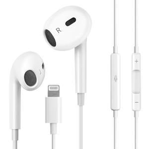 Wired Headphones for iPhone Ear buds with Lightning Connector (Built-in Microphone & Volume Control) Earbuds Compatible for iPhone 14/14 Pro/14 Plus/13/12/11/XR/XS/X/8/7Official Certified Earphones