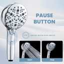 Hand Held Shower Head with 79 Inches Extra Long Hose,7 Modes Detachable Shower Wand with ON OFF Switch,High Pressure Handheld Shower Head with Built in Shower Sprayer,Shower Brackect,Chrome