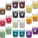 Scented Candles, Jasmine, Rose, Vanilla, Bergamot, fig, Lavender, Lemon, Spring,Strawberry, Rosemary, Aromatherapy Candles,Soy Wax Glass Jar Candle - 20 Pack