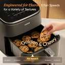 Cosori 9-in-1 TurboBlaze Air Fryer 6 Qt, PFAS-Free Ceramic Coating, 90450F, Precise Heating for Even Results, Air Fry, Roast, Bake, Broil, Dry, Frozen, Proof, Reheat, Keep Warm, 120V, Dark Gray