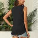 EyMuse Women V Neck Tank Tops Summer Sleeveless Tunic Casual Basic Shirts True Classic Tees Cute Trendy Clothes