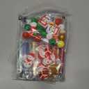 Fuutreo 12 Set 126 Pcs Christmas Beadable Pens Kit Silicone Plastic Wooden Beaded Pens Candy Beads Pen Snowmen Santa Bead Ballpoint Pen Black Ink for Students Kids Teacher School Making DIY(Silicone)