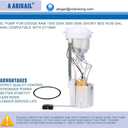 Fuel Pump Replacement for DODGE RAM 1500 2004 2005 2006 3.7L 4.7L 5.7L (Short Bed w/26 Gal. Tank) compatible with E7186M