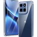 FNTCASE for Motorola Moto G Stylus-2025/Stylus-2026 Case: Military Grade Drop Protection Anti Yellowing Cell Phone Cover - Rugged Shockproof Protective Bumper Transparent Cases(Clear)