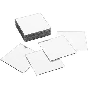 40 Pcs Small Mirrors for Crafts 2 x 2 Inch Mini Square Mirrors Acrylic Mirror Wall Stickers for DIY Item Craft Projects Wall and Table Decoration Arts and Crafts Supplies