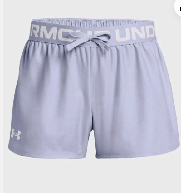 Under Armour Girls' Play Up Solid Shorts, Size XL, Light Purple
