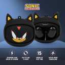 Sonic The Hedgehog Wireless Earbuds, True Wireless Bluetooth Earbuds, in-Ear Headphones with Active Noise Cancelling and Charging Case (Shadow The Hedgehog)