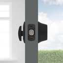 Kwikset 660 Deadbolt Deadbolt Lock, Matte Black Round Exterior Keyed Front Entry Door, Pick Resistant SmartKey Rekey Security, Single Cylinder Dead Bolt