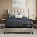 MLILY EGOHOME 14 Inch Queen Size Memory Foam Mattress for Sleep, Pressure Relief Cooling Copper Gel Bed in a Box, Foam Made in USA, CertiPUR-US Certified, Medium Plush, 60x80x14 Black