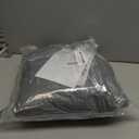 Magnetic Thermal Insulated Door Curtain, Temporary Cover, Durable Upgraded Oxford Cloth & Thicken Cotton Fill, Soundproof and Windproof (Gray, Fits Size 38" x 82")